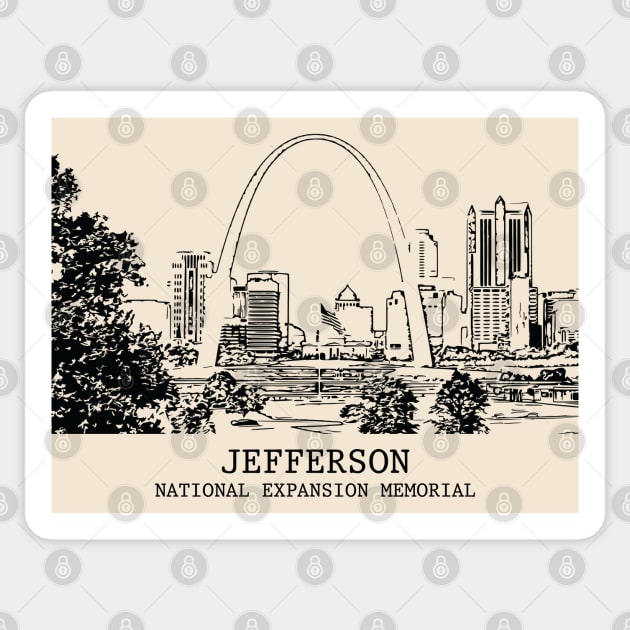 Jefferson National Expansion Memorial Sticker by Lakeric